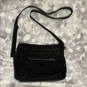 Lug Black Quilted Crossbody Bag